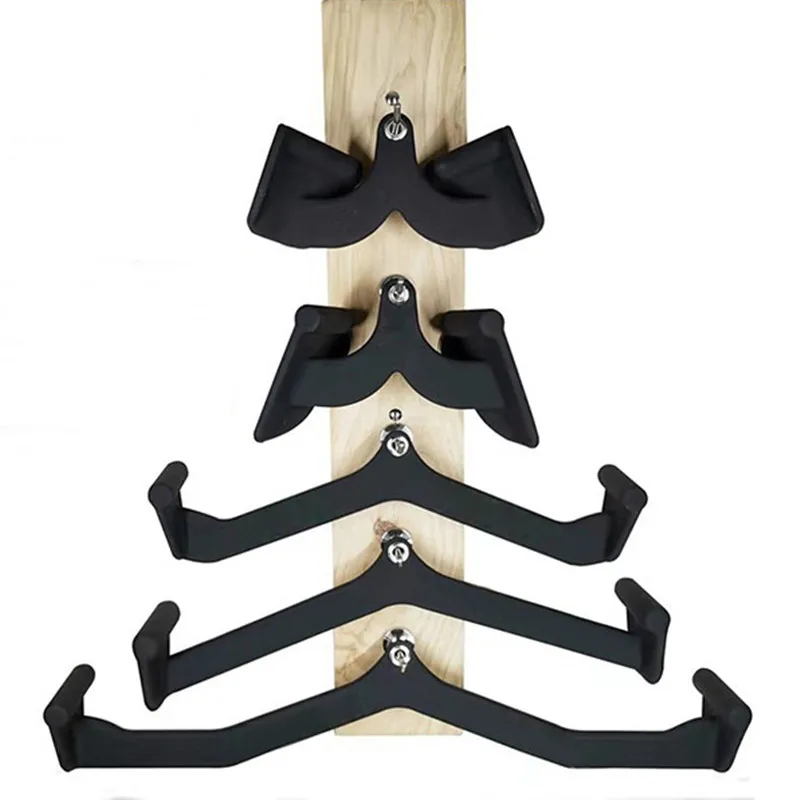 5 Pc/Lot LAT Pull Down Fitness Handle Triceps Bicep Pully Cable Machine Accessories Grips Home Gym Crossfit Rowing T Bar V |