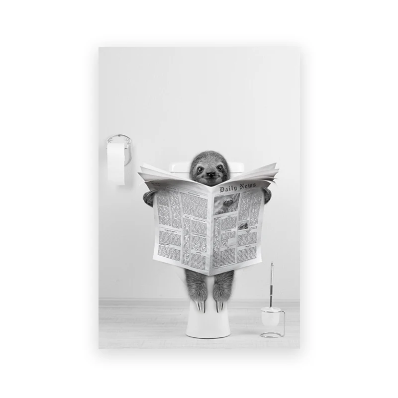 

Настенная картина "Забавная собака с газетой" Ilan grace