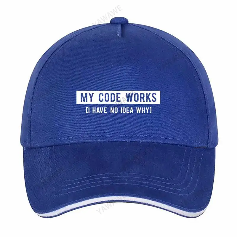 

Black Casual Boys Printed Fish caps Php My Code Works I Have No Idea Why Hip Hop Fishing Hat Unisex Snapback hats