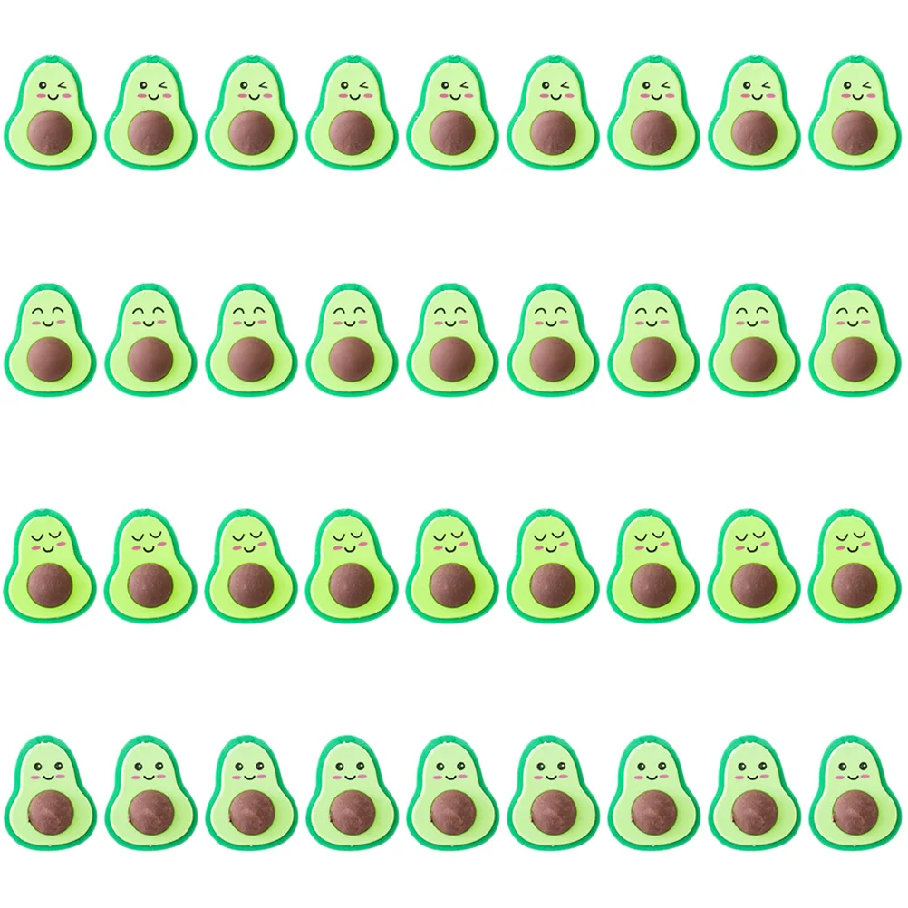 

36 Pcs Avocado Eraser Child Bulk Items Gifts Mini Fruit Erasers Tpr Cool Kids