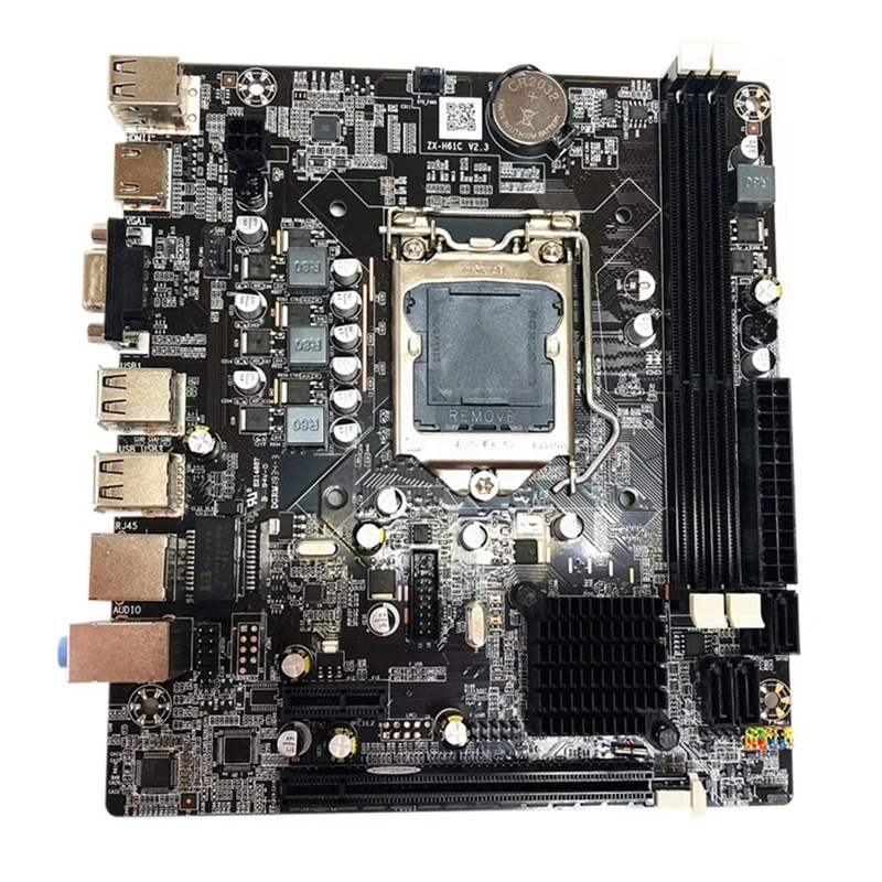 H61 компьютерная материнская плата LGA 1155 DDR3 поддерживает двухъядерный