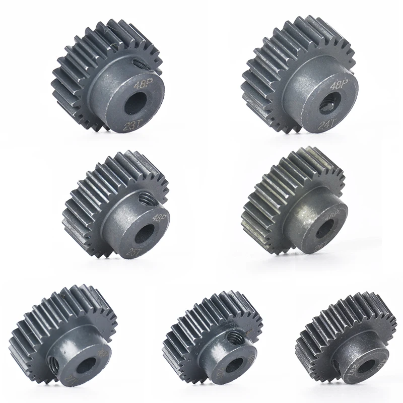 Металлическая стальная шестерня двигателя 48P 14T 15T 16T 17T 18T 19T 20T 22T 24T 25T 26T 27T 28T 29T 30T