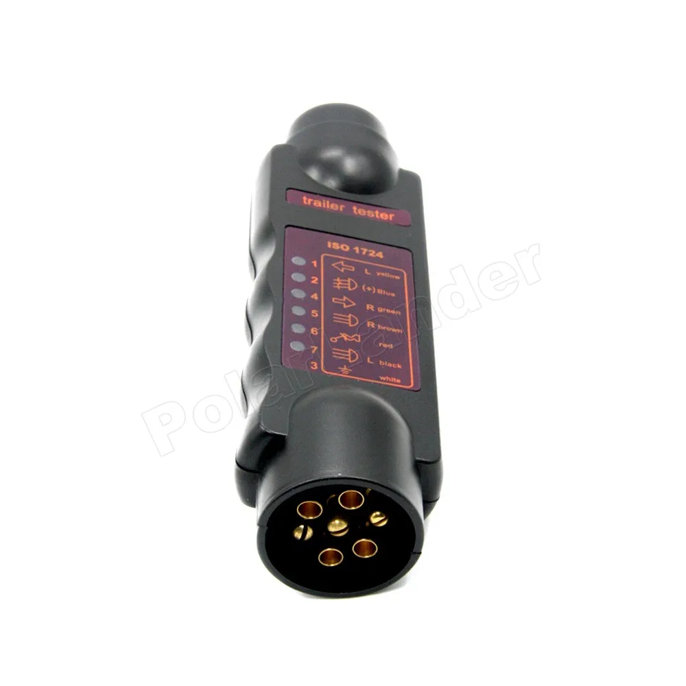 

Polarlander Car Plug and Socket Tester Trailer Tester With 7 LED Indicators Car Diagnostic Tool 12V 7 Pin Car Accessories