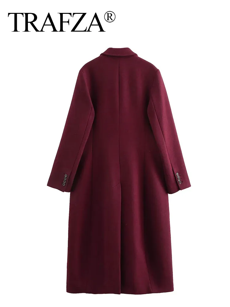 Женская двубортная ветровка с длинными рукавами и лацканами