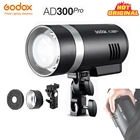 Уличная вспышка для видеосъемки Godox AD300Pro 300Ws TTL 2,4G 18000 HSS с батареей 2600 мАч для Canon Nikon Sony Fuji Olympus Pentax