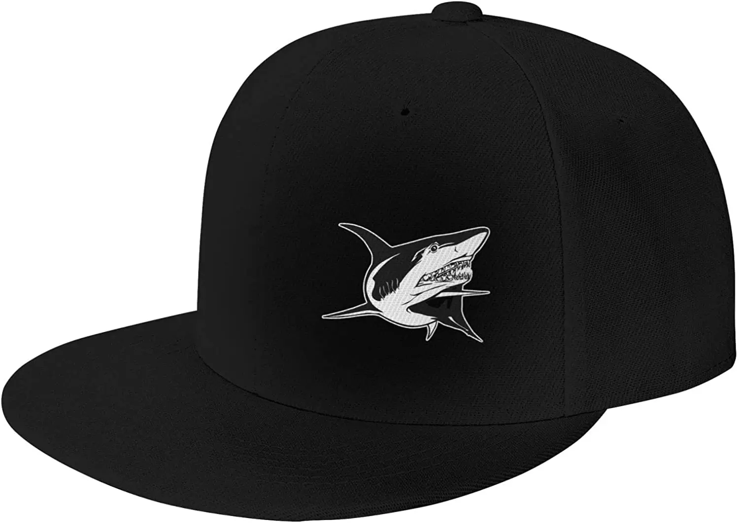 

Shark Fish Men Snapback Hat Boys Baseball Cap Adjustable Funny Hiphop Flat Visor Trucker Dad Gift Four Seasons Caps for Men