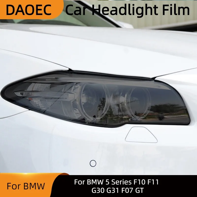 

Для BMW 5 серии F10 F11 G30 G31 F07 GT Автомобильная фара тонировка черная Защитная пленка защита прозрачная ТПУ стикер аксессуары