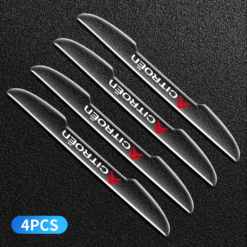 

4 шт., защита от царапин на двери автомобиля для Citroen C4 C3 C5 C1 C2 Berlingo C-Elysee C4-Picasso C4-Aircross, аксессуары