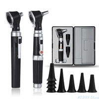 professional otoscopio diagnostic kit medical home doctor ent ear care endoscope led portable otoscope cleaner with 8 tips