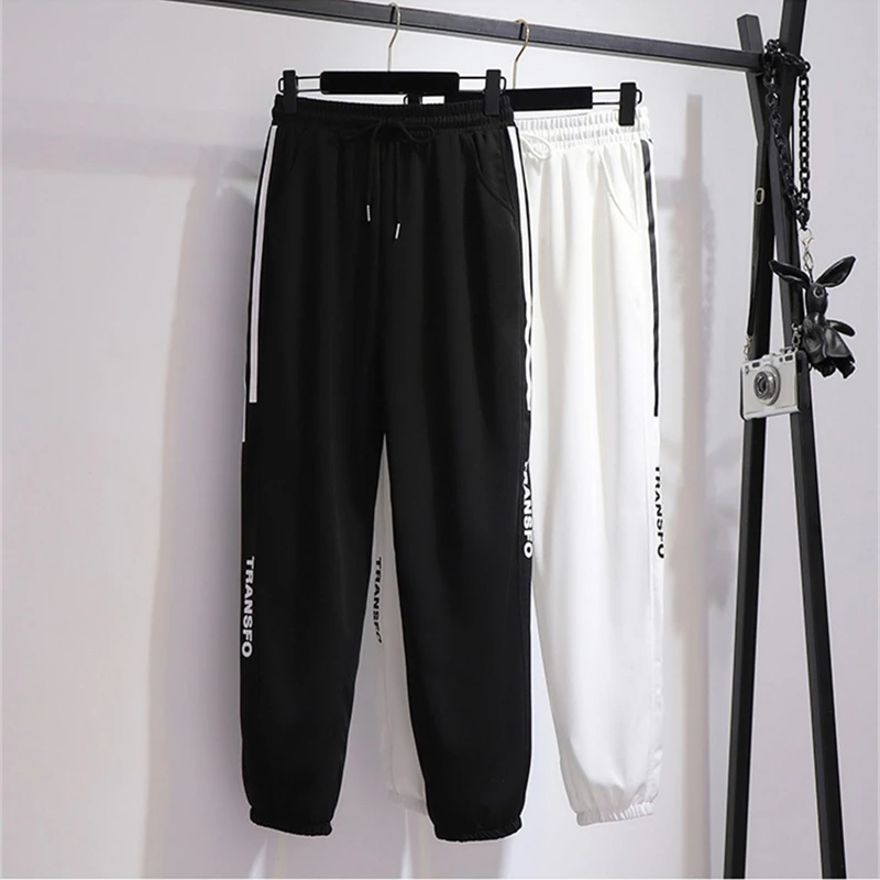 2022 Spring Autumn High Waist Sweatpants New Good Quality Women's Pants Slim Pantaloons Elastic Casual Versatile Trousers Female