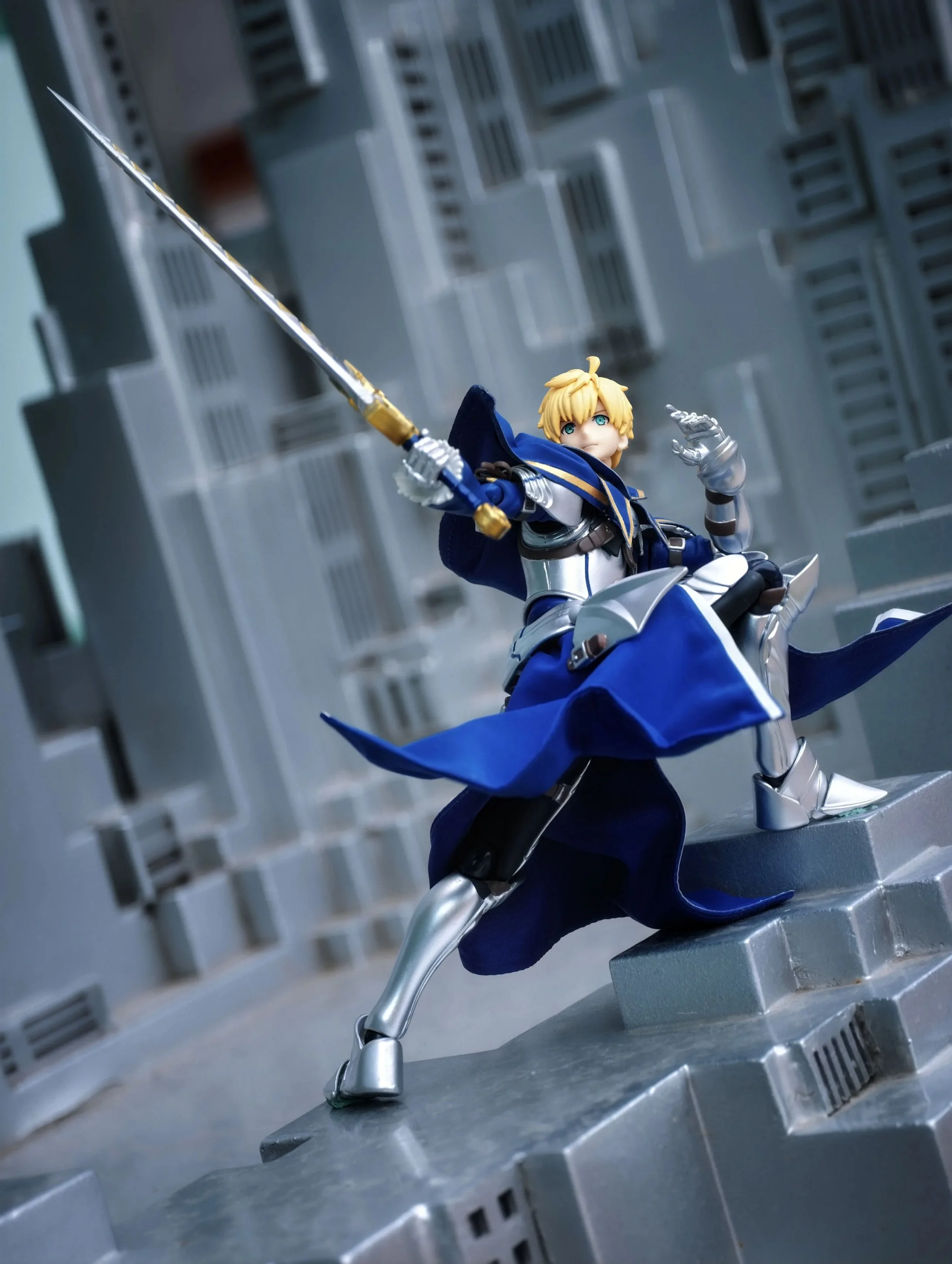 Фото Фигурка Figma Fate Arthur Pendragon Saber: юбка, плащ, одежда для аниме-фигурок, модель, игрушка, аксессуары, со встроенной проволочной каркасной поддержкой №5