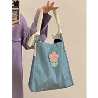 fashion women tote purses and handbags patent leather cool girls designer shoulder bags solid color floral ladies underarm bag