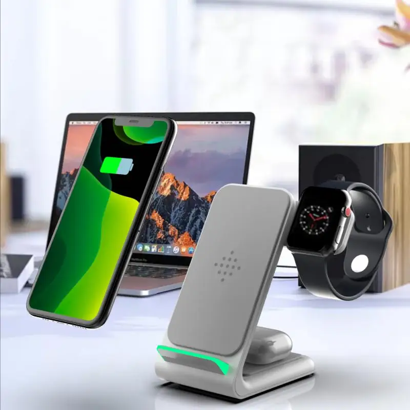 

Easy To Carry. Abssilicone Charger Stand Rotatable 15w Charging Stand For Iphone 12pro/12mini/11 Charging Dock Station Wireless