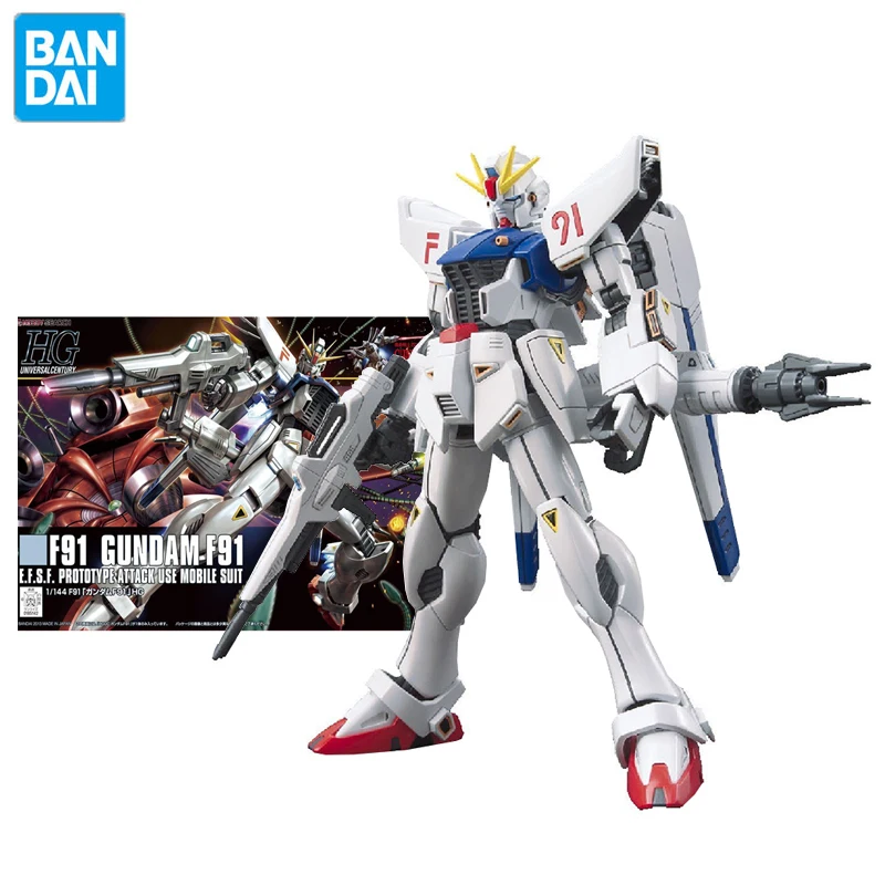 Hguc Series 1/144 F91 Gundam Anime Action Figure Toys For Boys Collectible Toys