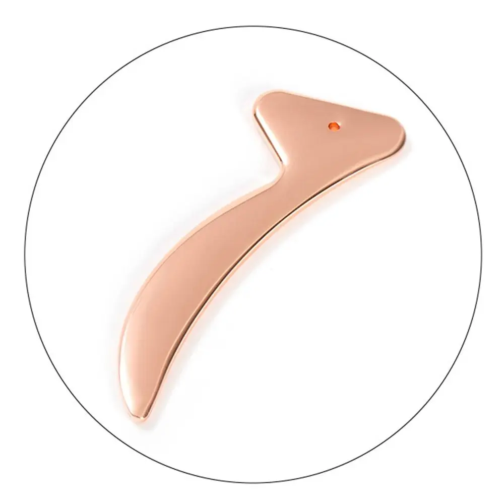 Гладкая металлическая Массажная палочка для лица прочный мини-крем подтяжки