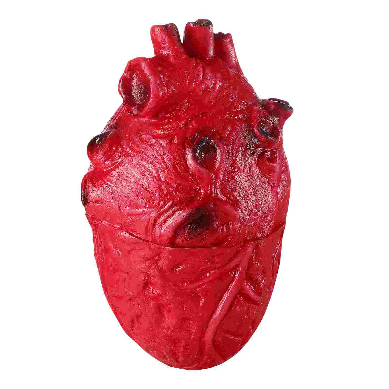 

1pc Halloween Fake Heart Prop Scary Body Parts Halloween Blood Heart Decoration Zombie Party Supplies Liquidation