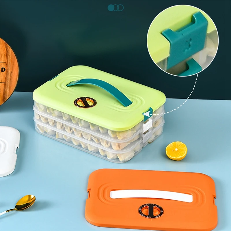 Коробка для хранения пельменей контейнер в холодильнике многоуровневый