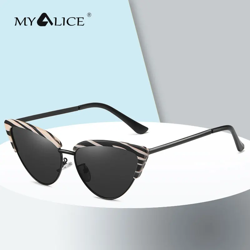 

MYALICE Fashion Women Oversized Cat Eye Sunglasses Trend Personality Popularity Outdoor tourism Wholesale Gafas de sol UV400