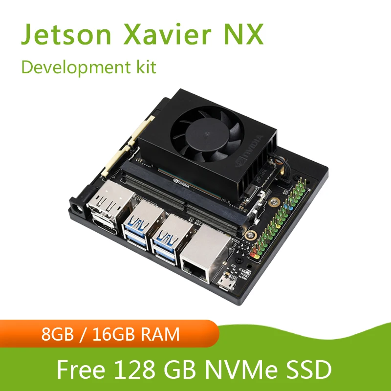 

Набор для разработки Jetson Ксавье NX, Встроенная плата для разработки AI, включает оригинальный модуль NVIDIA Jetson Ксавье NX 8 ГБ/16 ГБ