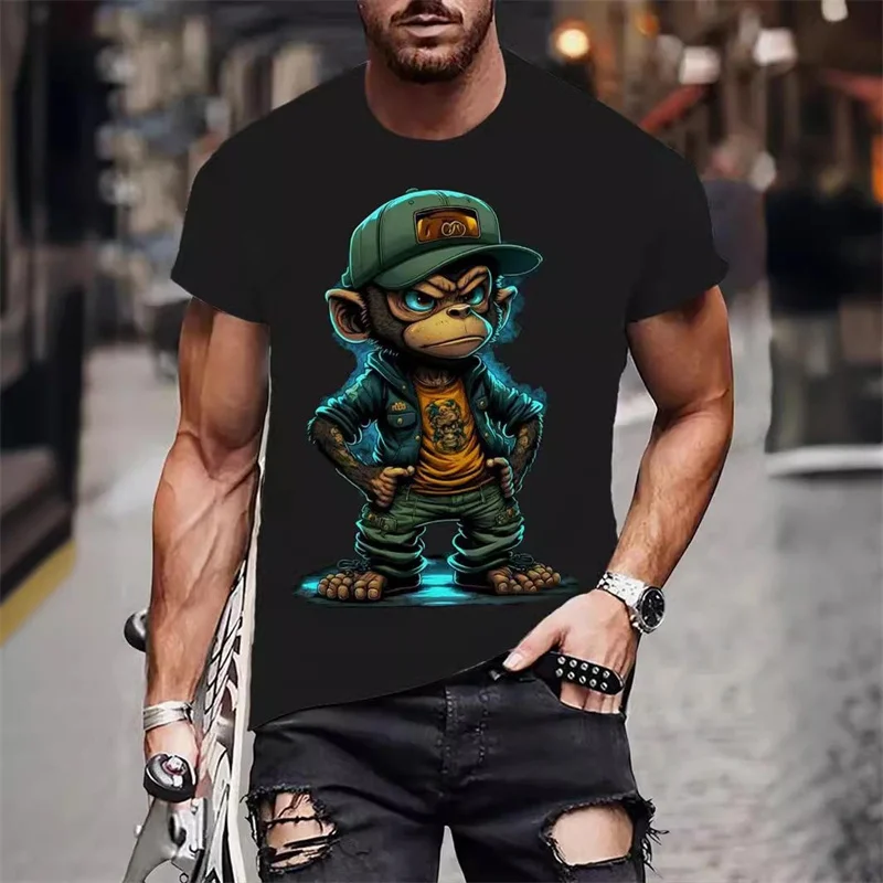 Футболка с короткими рукавами принтом в виде животных и надписью &quotAloha HAWAII&quot