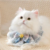 cat scarf bowknot collar dogs bandana necklace neckerchief riboon neck strap scarf kitten string bib puppy bow tie pets products