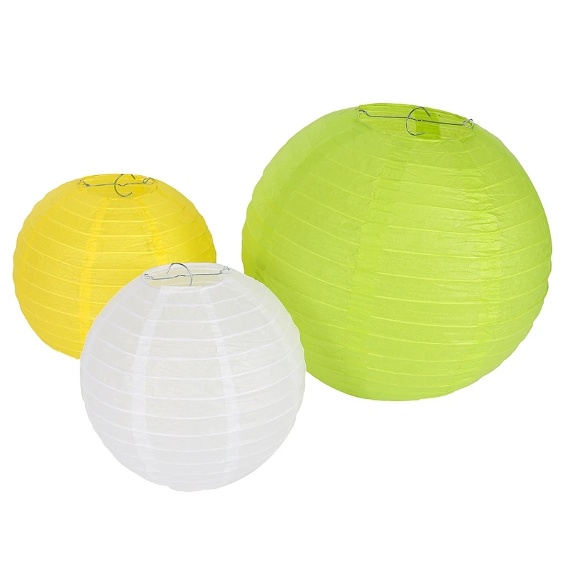 

10Pcs Tropical Hawaiian Party Decoration Pineapple Honeycomb Ball Paper Lantern Fans - Beach Carnival Festival Summer Party Back