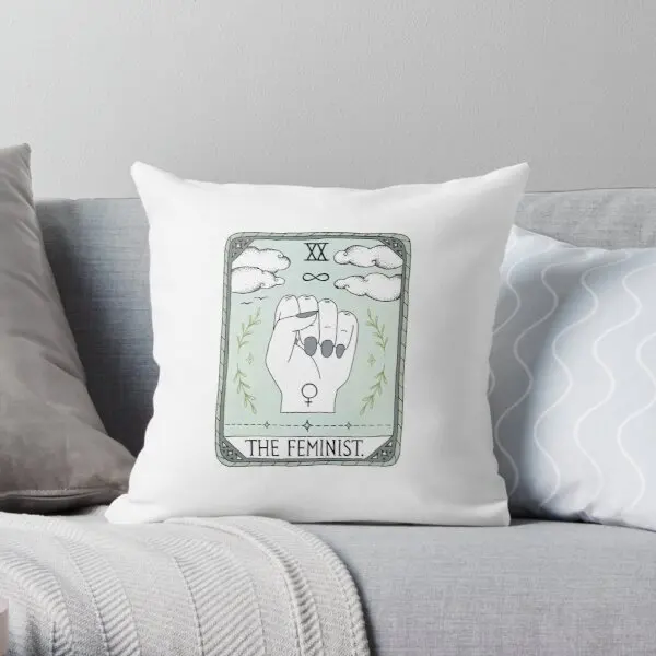 

The Feminist Printing Throw Pillow Cover Decorative Comfort Fashion Soft Office Square Bedroom Car Throw Pillows not include