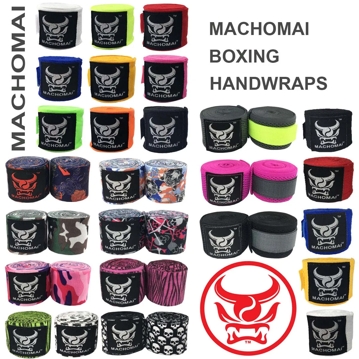 

MACHOMAI BOXING HANDWRAPS MULTI COLORS