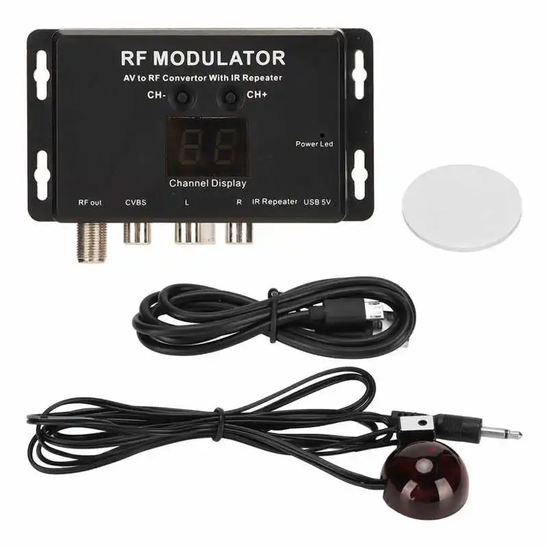 

Professional RF Modulator AV to RF Converter With IR Repeater PCB Circuit Design TV Link Modulator For Set Top Box DVR DVD