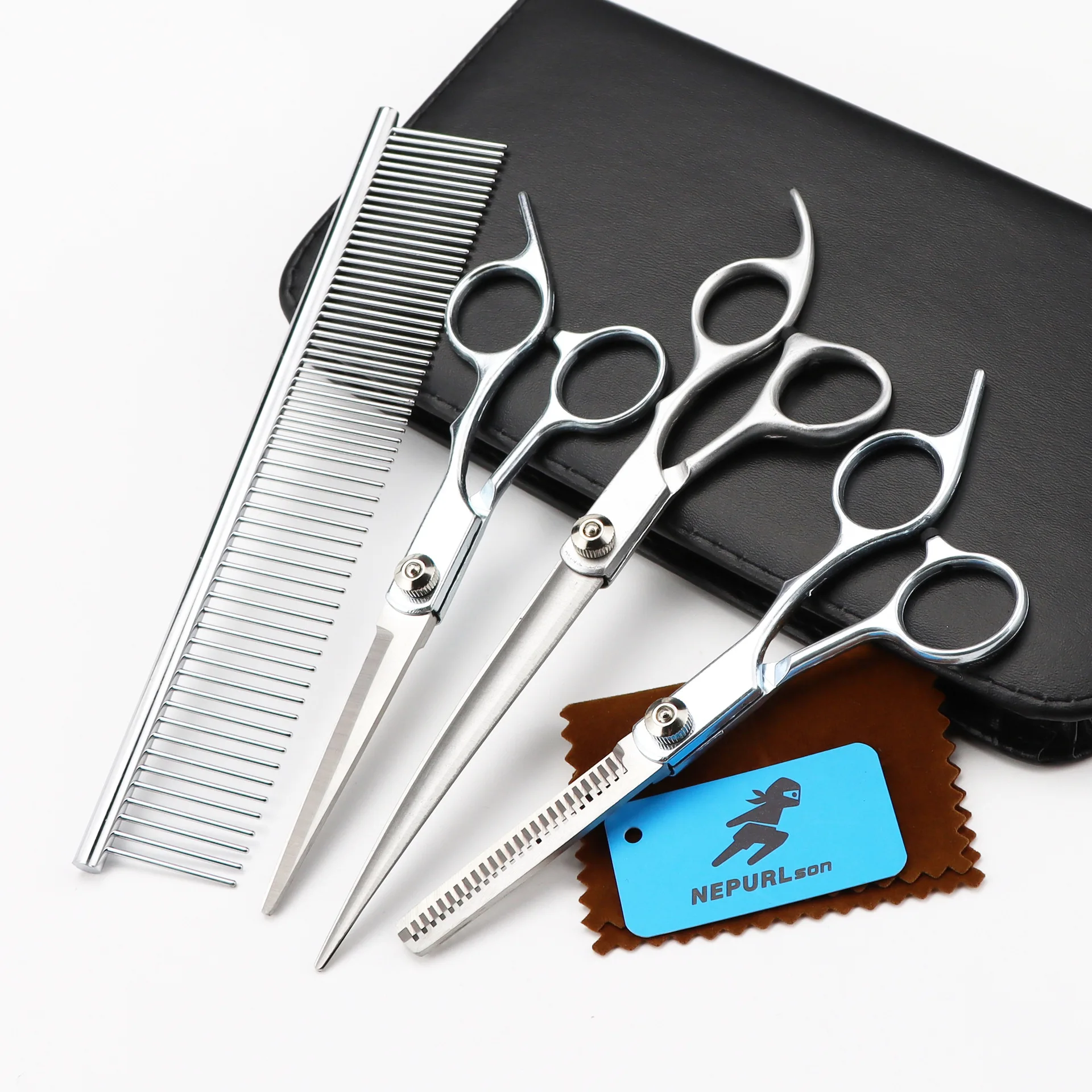 

7,0 дюймовые бритвенные ножницы для стрижки волос, профессиональный уход за собаками, ножницы для парикмахерской, инструменты для стрижки, филировка