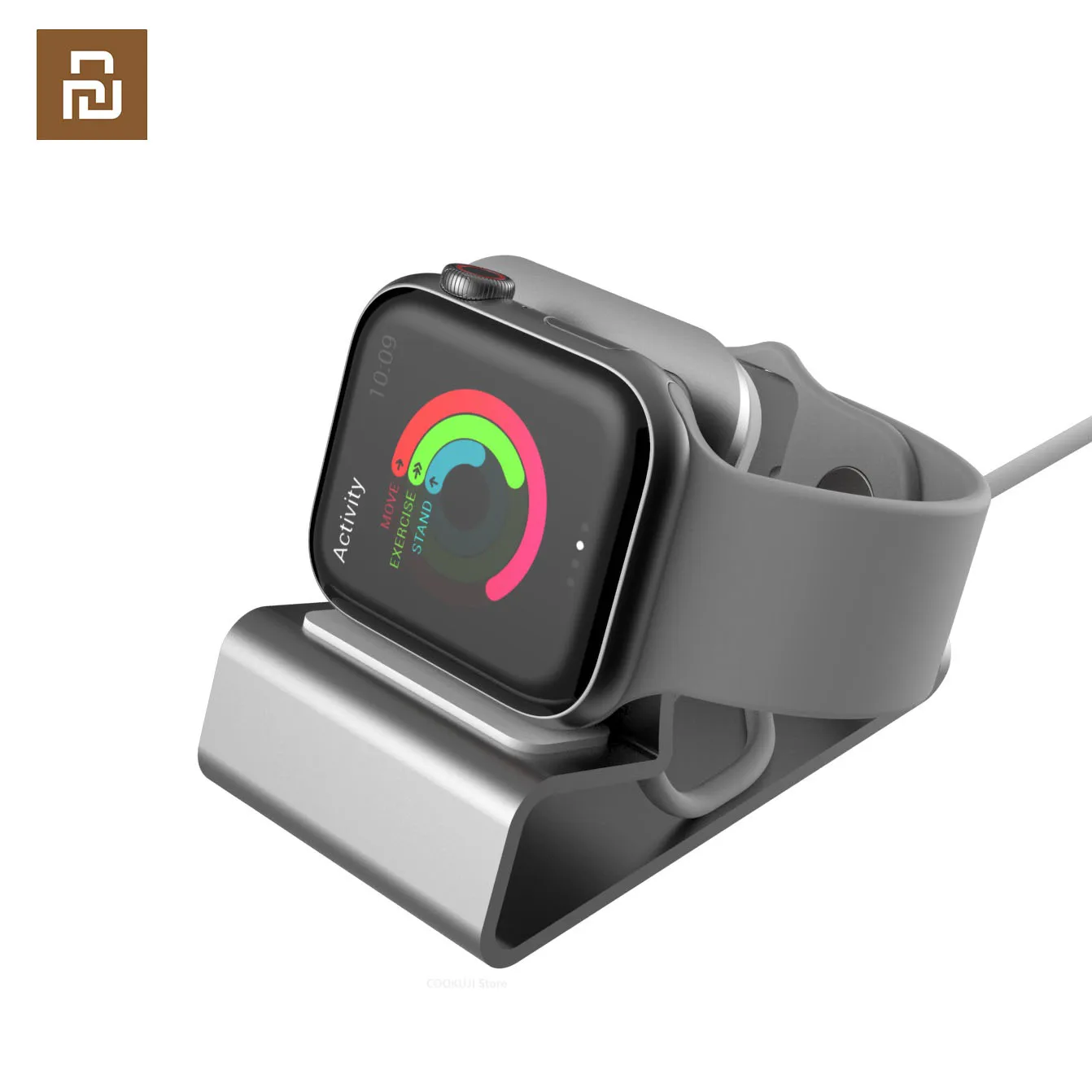 

Youpin Aluminum Silicon Bracket Charger Dock Station Charging Holder for Apple Watch Stand Serie 7/SE/6/5/4/3/2 38 42 40 45mm