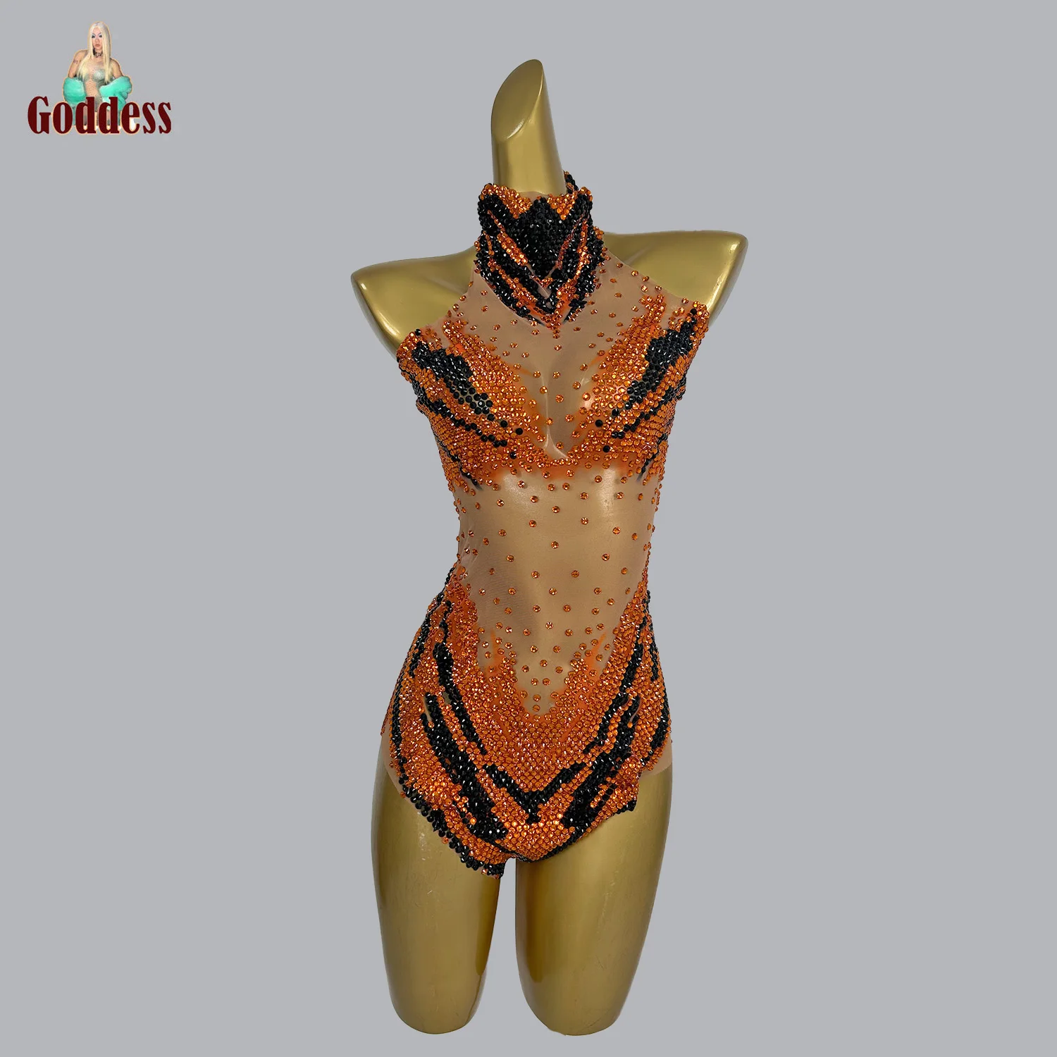 Блестящее женское трико клубный танцевальный напольный комбидресс Drag Queen для