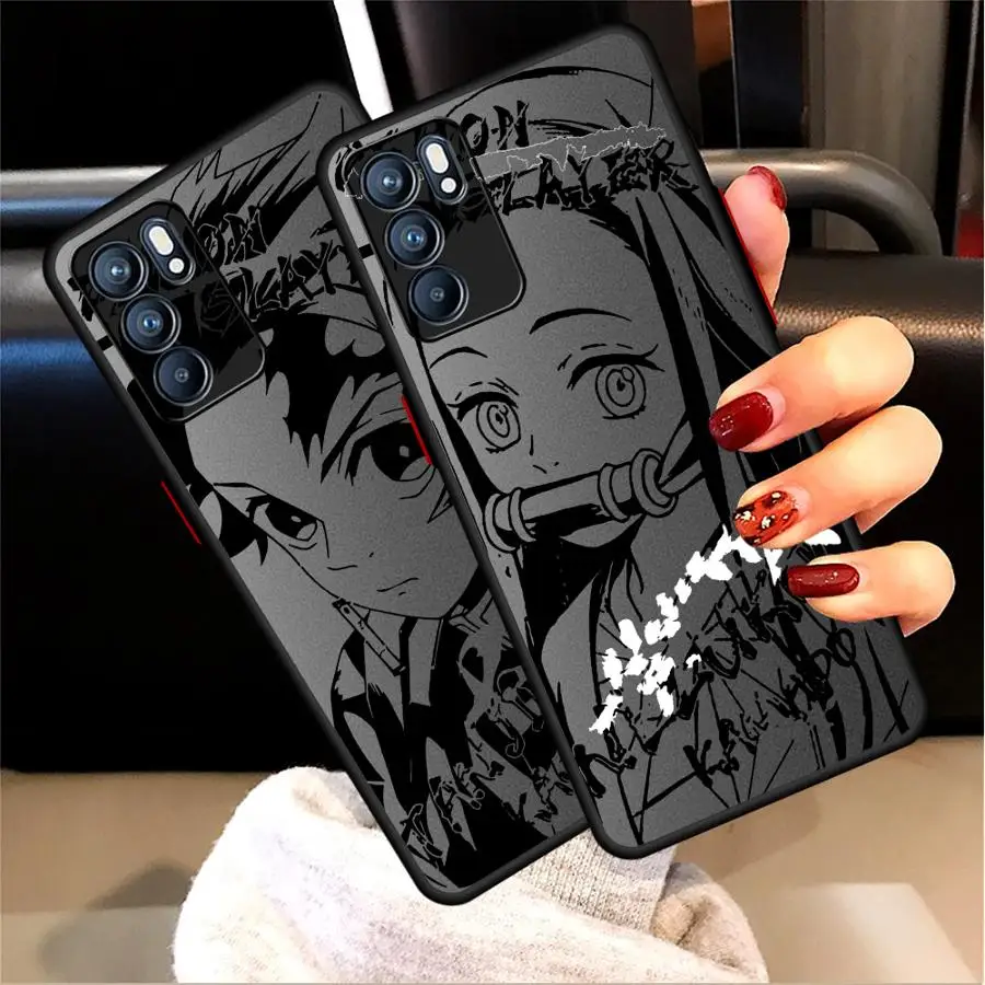 Anime D-Demon S-Slayer Phone Case for Xiaomi Redmi Note 9T 10 Pro 8 12S 11S 12 9S 11 5G 9 10S Hard PC Cover