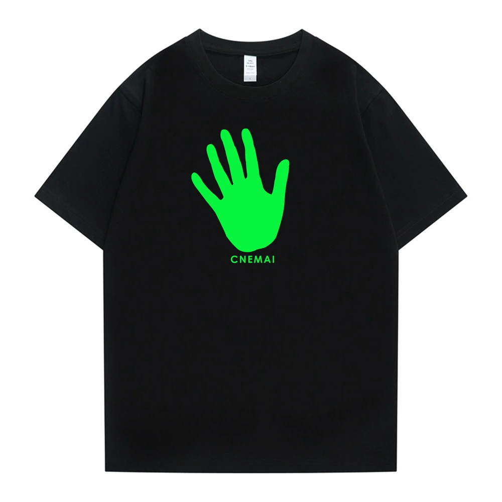 

cnemai Men T-shirt high quality cotton handprint Interesting creative Printed male Tshirt palm casual top for women tee female