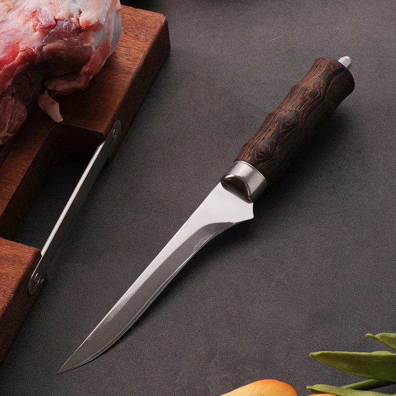 Professional meat Butcher knife Seiko Fleshing Shaving bone dividing Kitchen sharp Damascus Steel boning