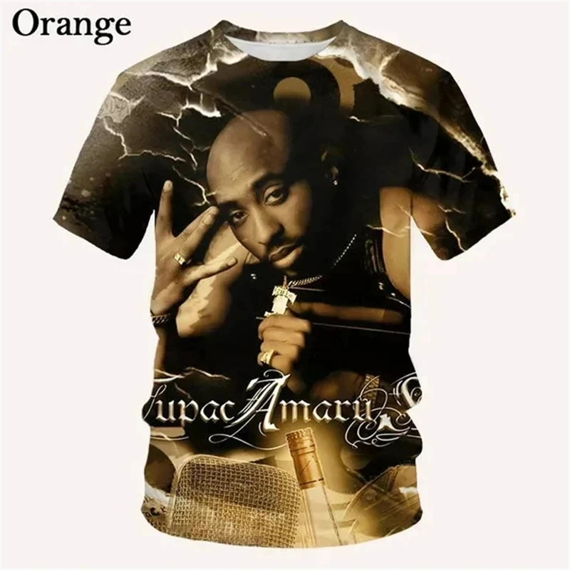 Футболка мужская с 3D-принтом круглым вырезом и