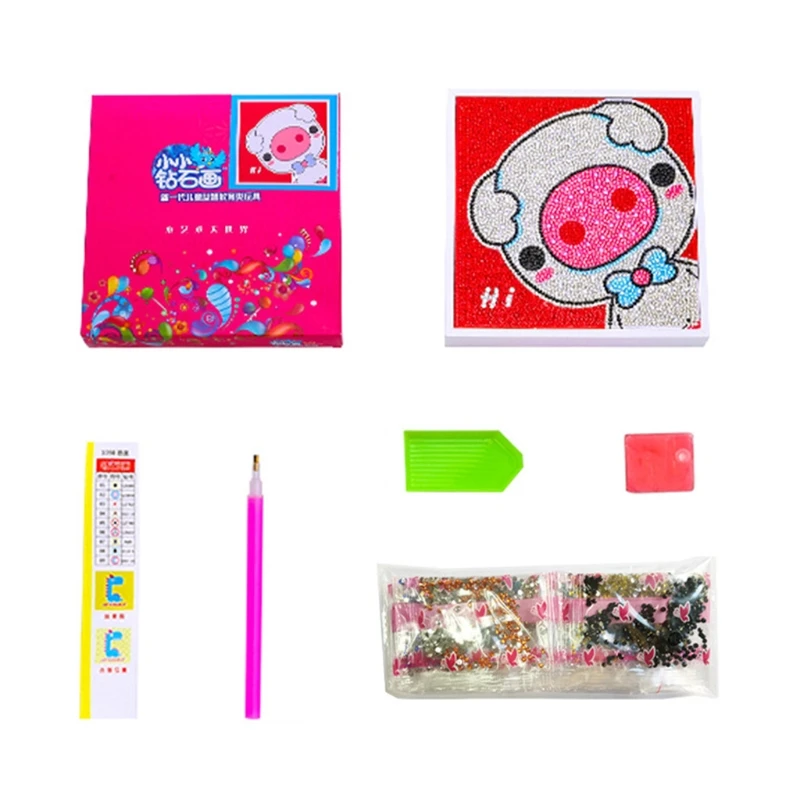 

Full Diamond Children's Diamond Painting Handmade DIY Making Educational Toys Kindergarten Students Birthday Gifts