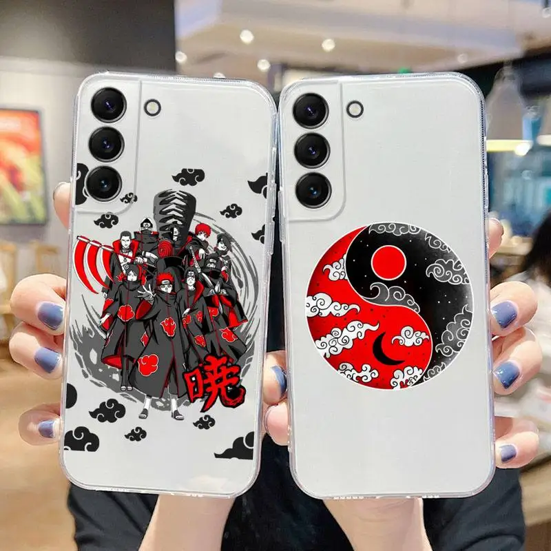 Купи Anime Naruto Itachi Toys Phone Case For Samsung Galaxy S22 S21 Ultra S20 S30 FE S8 S9 S10 5G Plus Lite Soft Transparent Cover за 117 рублей в магазине AliExpress