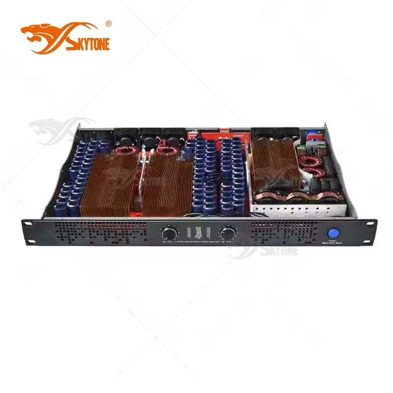 Профессиональный цифровой усилитель мощности HQ48 2X4800W 1U с широким диапазоном напряжения 90V-265V для сценических акустических систем (art.: 3920daa15f368) - 3920daa15f368