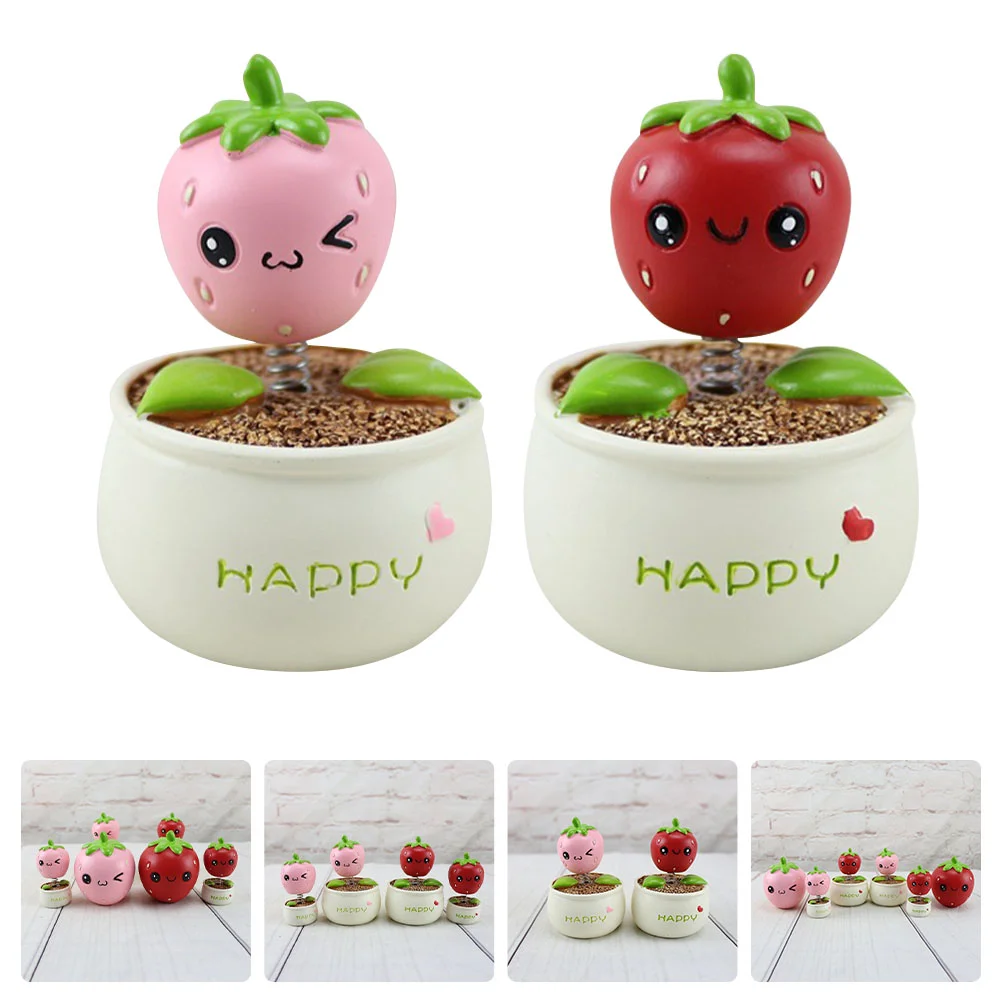 

2pcs Car Dashboard Ornaments Car Swinging Shaking Decor for Car