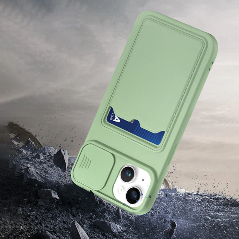 Противоударный чехол с раздвижным окошком для камеры iPhone 16 15 13 12 11 14 ProMax X XS MAX XR 8 7 SE