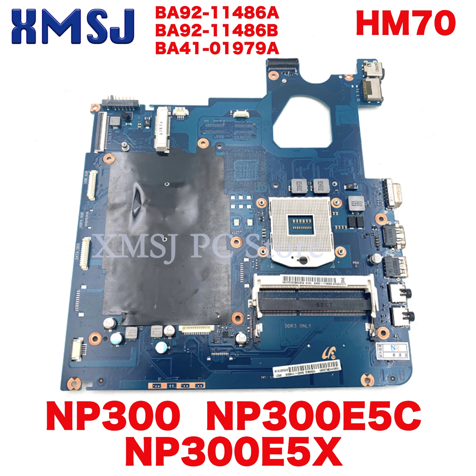 XMSJ BA92-11486A BA92-11486B BA41-01979A For Samsung NP300 NP300E5C NP300E5X laptop motherboard SCALA3-15 17CRV HM70