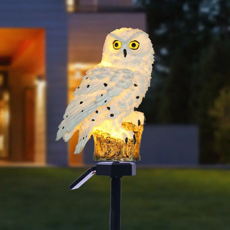 

Solar Powered LED Lights Garden Owl Animal Pixie Lawn Lamps Ornament Waterproof Lamp Unique Christmas Lights Outdoor Solar Lamps