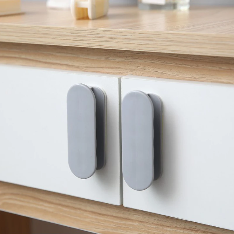 

2Pcs/lot Door Window Cabinet Punch-Free Drawer Organizer Handle Holder Multifunctional Labor-Saving Auxiliary Device Storage Box
