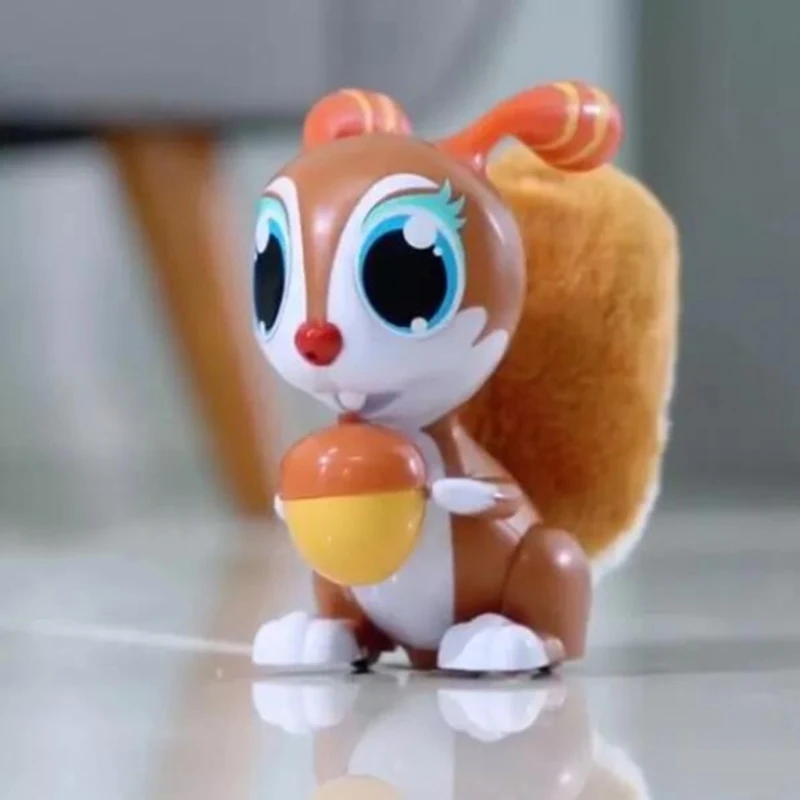 

1PCS Creative toys Children's companion toy jumping squirrel staying cute squirrel eating sound voice control squirrel toys