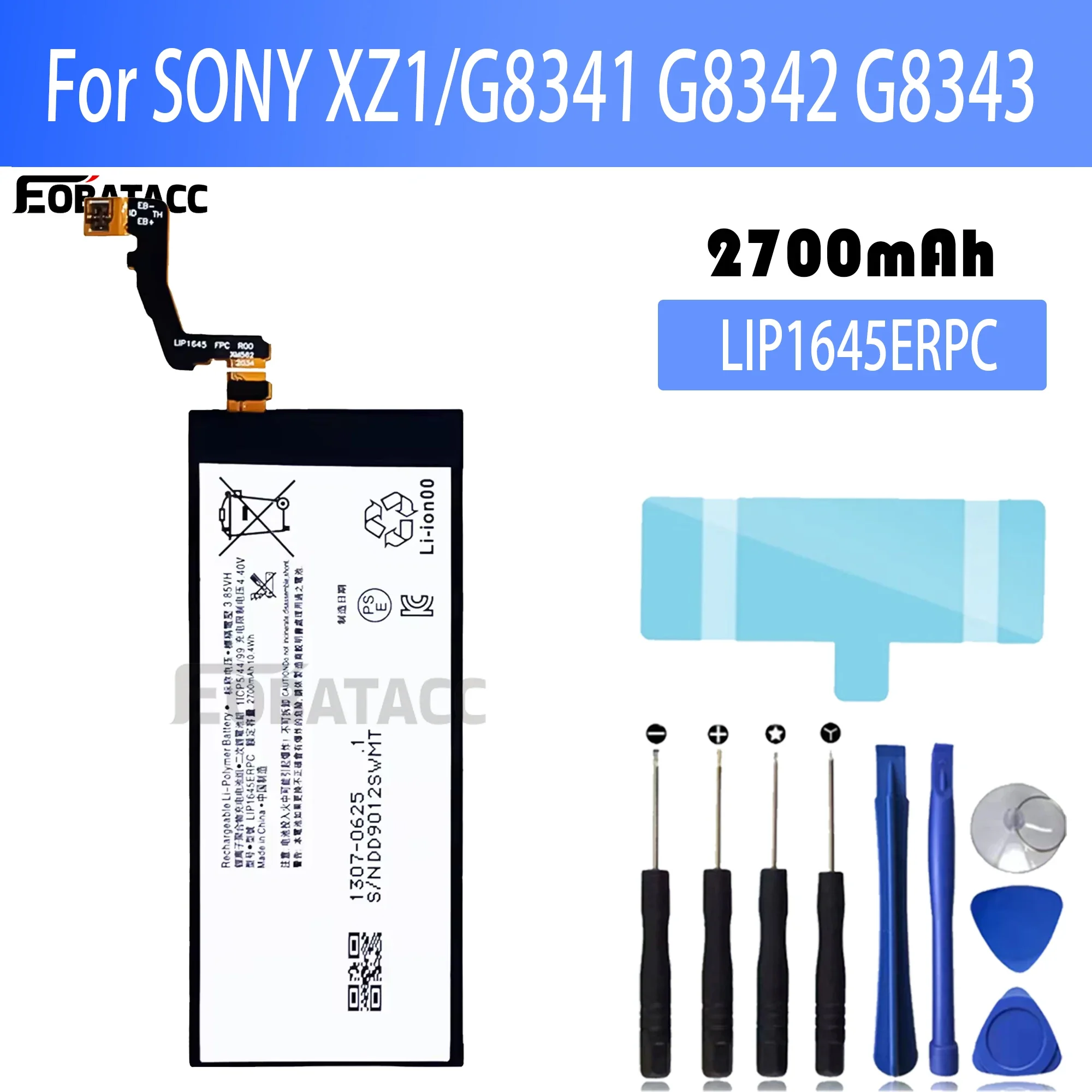 100% Новый оригинальный аккумулятор LIP1645ERPC для Sony XZ1/G8341 G8342 G8343 + Бесплатные