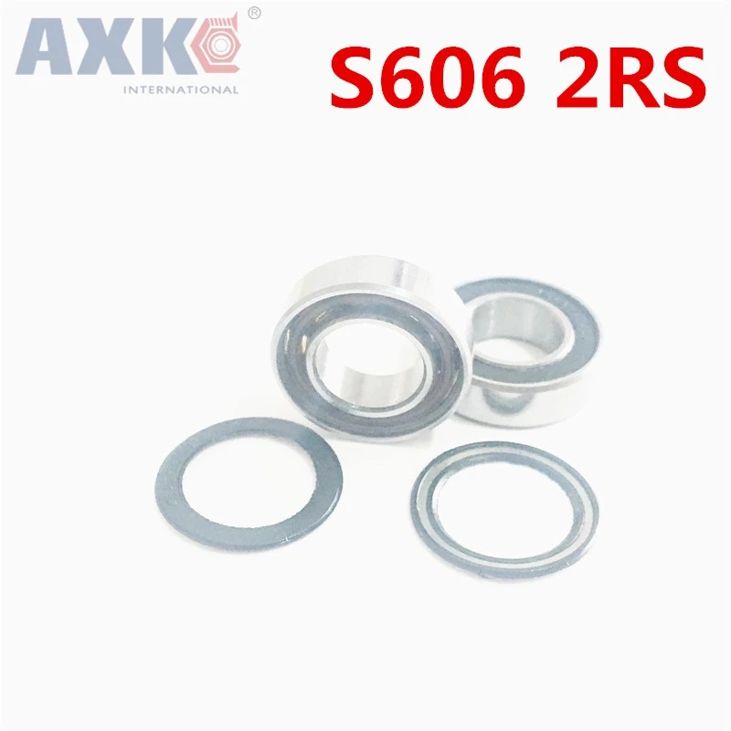 Axk S606-2rs нержавеющая сталь 440c Гибридный Керамический шарикоподшипник с глубоким