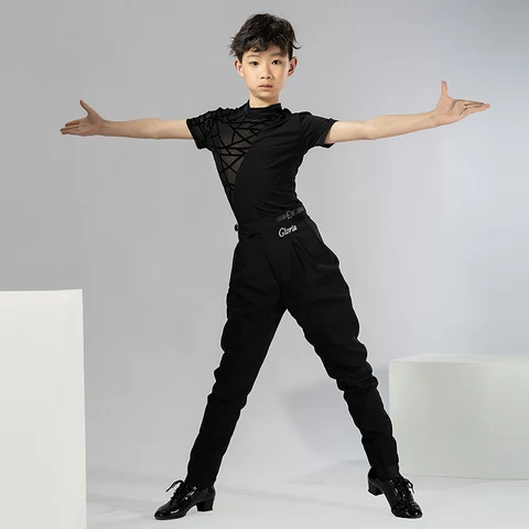 Детские костюмы для латинских танцев Dancing Noe черный  XH1831
