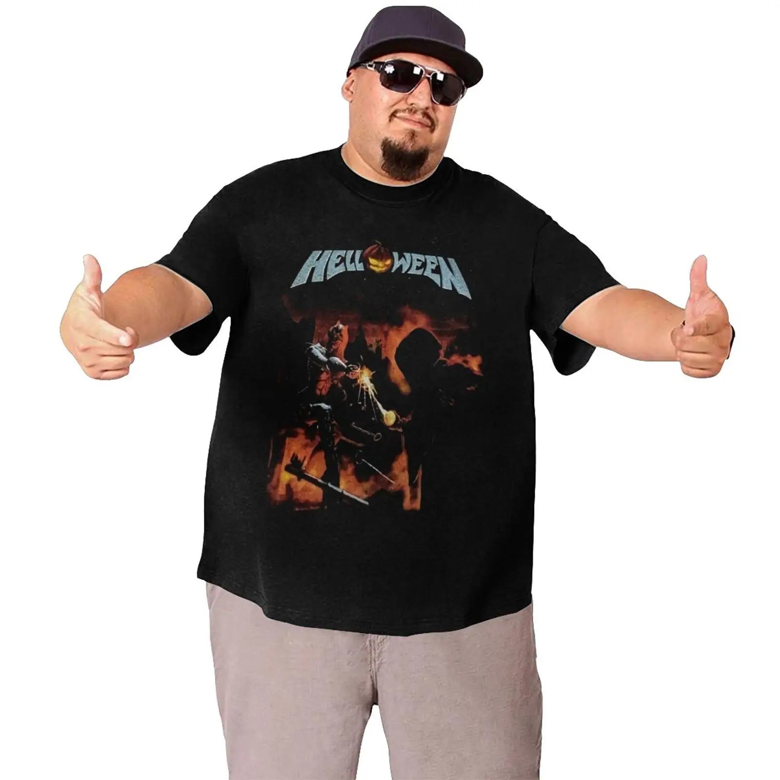 Футболка Helloween 7 Sinners из немецкого мощного металла 5107 большие размеры мужские