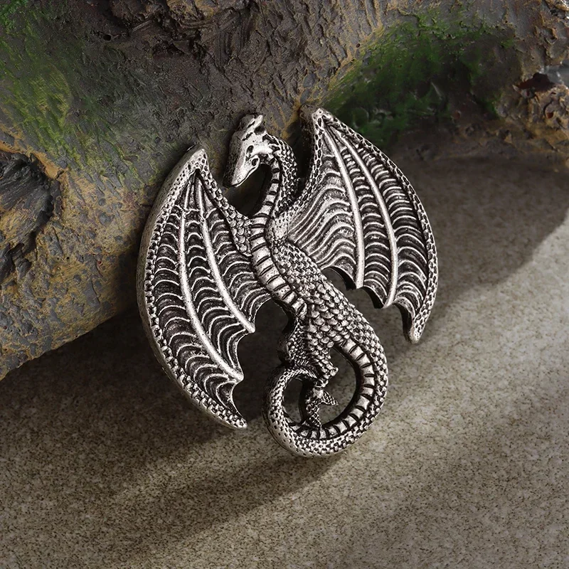 Брошь в стиле ретро панк птеродактил Мужская булавка для одежды хип-хоп